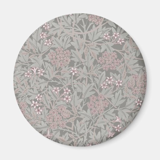 ウィリアム・モリス  ジャスミン 花柄 マグネット (正面)