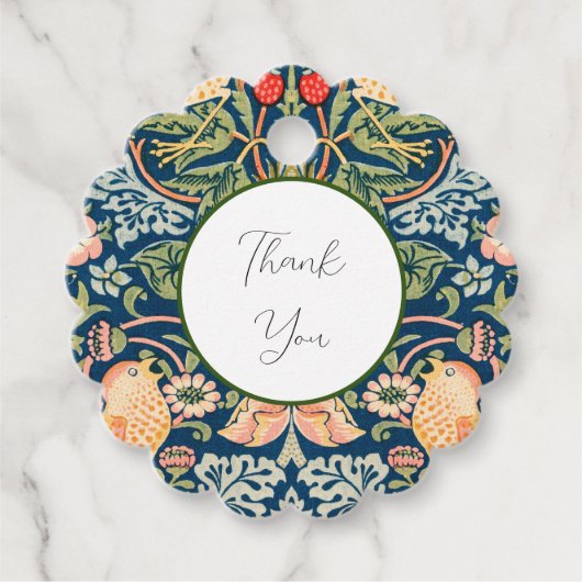 ウィリアム・モリス スターベリー・シーフ 御礼タグ フェイバータグ (正面)