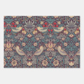 ウィリアム・モリス・ストロベリーラッピング紙 ラッピングペーパーシート (正面3)