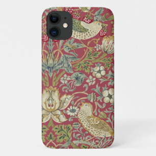 ウィリアム·モリス·ストロベリー泥棒の織物柄 iPhone 11 ケース