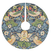 ウィリアム·モリス·ストロベリー泥棒の花柄 ブラッシュドポリエステルツリースカート (正面)