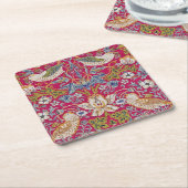 ウィリアム・モリス・ストロベリー泥棒 スクエアペーパーコースター (アングル)