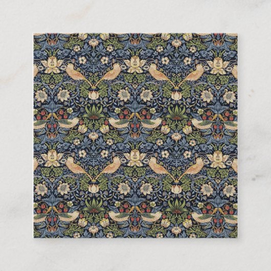 ウィリアム・モリス・ストロベリー泥棒 スクエア名刺 (正面)