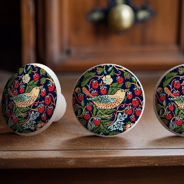 ウィリアム・モリス・ストロベリー泥棒 セラミックノブ