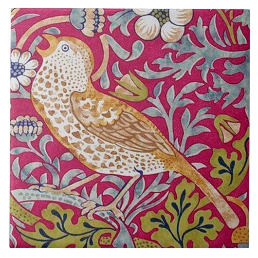 ウィリアム·モリス·ストロベリー泥棒 タイル (正面)