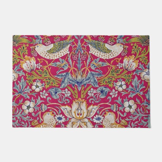 ウィリアム·モリス·ストロベリー泥棒 ドアマット (正面)