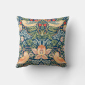 ウィリアム・モリス ストロベリー・シーフ アーティスティック ピロー (裏面)