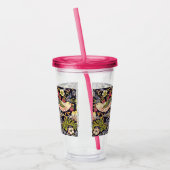 ウィリアム·モリス·ストロベリー·泥棒フローラアールヌーボー アクリルタンブラー (左)