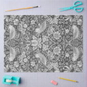 ウィリアム・モリス・ストロベリー・泥棒・グレー 薄葉紙 (クラフト)