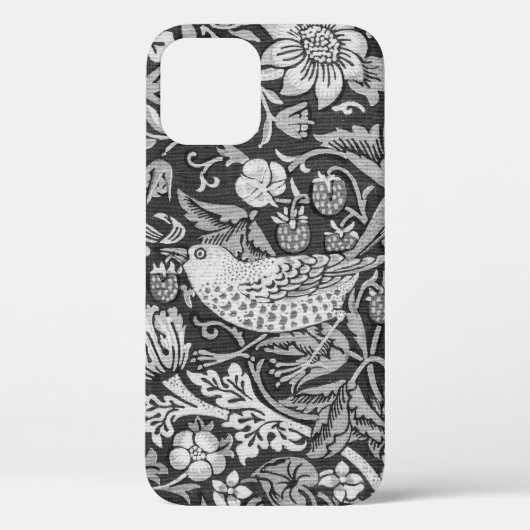 ウィリアム・モリス・ストロベリー・泥棒・グレー Case-Mate iPhoneケース (裏面)
