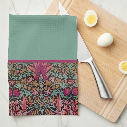 ウィリアム・モリス・スネークヘッド柄キッチンタオル キッチンタオル (四つ折り)
