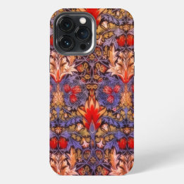 ウィリアム・モリス・スネークヘッド異国風パターン iPhone 13 PRO MAXケース