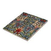 ウィリアム・モリス・スネークヘッド花柄 タイル (側面)