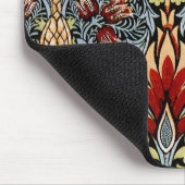 ウィリアム・モリス・スネークヘッド花柄 マウスパッド (コーナー)