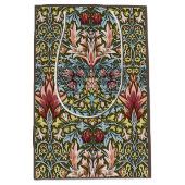 ウィリアム・モリス・スネークヘッド花柄 ミディアムペーパーバッグ (正面)