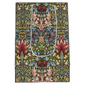 ウィリアム・モリス・スネークヘッド花柄 ミディアムペーパーバッグ (裏面)