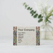 ウィリアム・モリス・スネークヘッド花柄 名刺 (スタンド正面)
