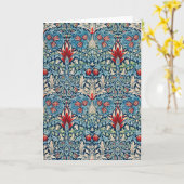 ウィリアム・モリス・スネークヘッド カード (黄色い花)