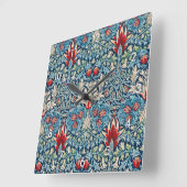 ウィリアム・モリス・スネークヘッド スクエア壁時計 (傾斜)