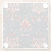 ウィリアム・モリス・スネークヘッド・ダーク・パターン ガラスコースター (裏面)