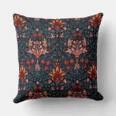 ウィリアム・モリス・スネークヘッド・ダーク・パターン クッション (裏面)