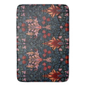 ウィリアム・モリス・スネークヘッド・ダーク・パターン バスマット (正面縦)