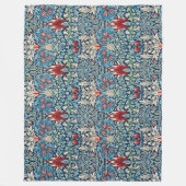 ウィリアム・モリス・スネークヘッド フリースブランケット (正面)