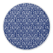 ウィリアム・モリス・セラミックのノブの審美的な青い装飾 セラミックノブ (正面)