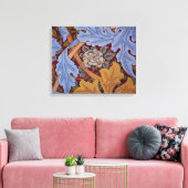 ウィリアム・モリス・セント・ジェームス・アカンサス壁紙 キャンバスプリント (インサイチュ (リビング))