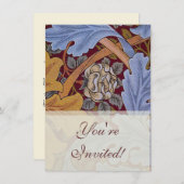 ウィリアム・モリス・セント・ジェームス・アカンサス壁紙 招待状 (正面/裏面)