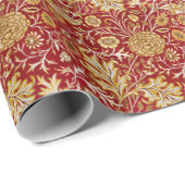 ウィリアム・モリス・チェルウェル花柄レッド ラッピングペーパー (ロールコーナー)