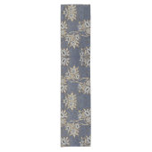 ウィリアム·モリス·チューリップとウィローの花柄 ショートテーブルランナー (正面)