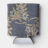 ウィリアム・モリス・チューリップとウィロー花柄 缶クーラー (正面)