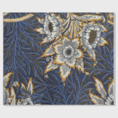 ウィリアム・モリス・チューリップとウィロー ラッピングペーパー (フラット)