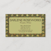 ウィリアム・モリス・チューリップとリリー 名刺 (裏面)