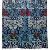 ウィリアム·モリス·チューリップ·バラ·アンド·チューリップ シャワーカーテン (正面)