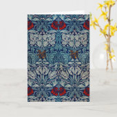 ウィリアム・モリス・チューリップ&バラ カード (黄色い花)