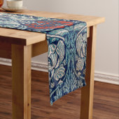 ウィリアム・モリス・チューリップ&バラ ショートテーブルランナー (インサイチュ)