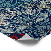 ウィリアム・モリス・チューリップ&バラ ポスター (角)