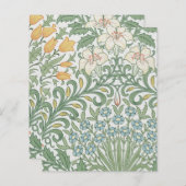 ウィリアム・モリス – チューリップ&リリー花の模様 (正面/裏面)