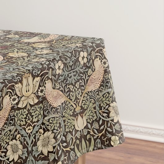 ウィリアム・モリス・チョコレートによるイチゴ泥棒 テーブルクロス (インサイチュ)