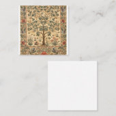 ウィリアム・モリス・ツリー・オブ・ライフ スクエア名刺 (正面/裏面)