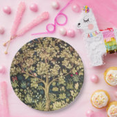 ウィリアム・モリス・ツリー・オブ・ライフ・フローラ・ヴィンテージ・アート ペーパープレート (パーティー)