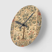ウィリアム・モリス・ツリー・オブ・ライフ ラウンド壁時計 (傾斜)