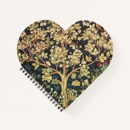 ウィリアム・モリス・ツリー・オブ・ライフ・ヴィンテージプレ・ラファエリート ノートブック (正面)