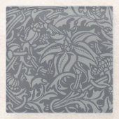 ウィリアム・モリス・ティスルフローラ壁紙フラワーアート ガラスコースター (正面)