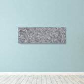 ウィリアム・モリス・ティスルフローラ壁紙フラワーアート キャンバスプリント (インサイチュ (ウッドフロア))