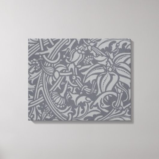 ウィリアム・モリス・ティスルフローラ壁紙フラワーアート キャンバスプリント (正面)