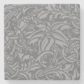 ウィリアム・モリス・ティスルフローラ壁紙フラワーアート ストーンコースター (正面)