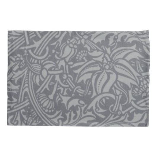 ウィリアム・モリス・ティスルフローラ壁紙フラワーアート 枕カバー (裏面)